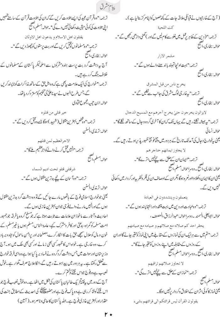 Aaj ke dehshat gard kharjiyon ki alamaat 2