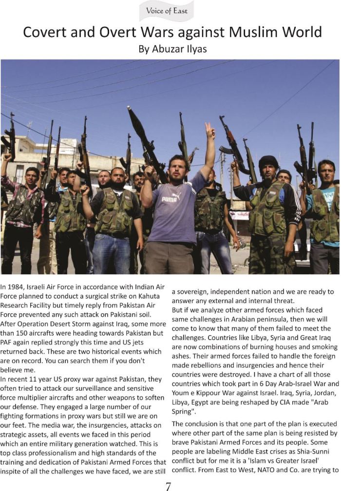 Covert and Overt Wars against Muslim World 1