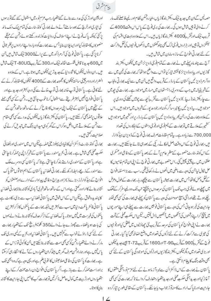 Bharti jangi junoon aur cold start doctrine 2