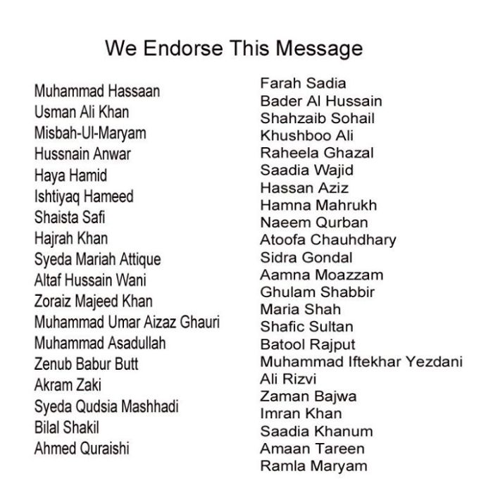 We Endorse This Message of YFK