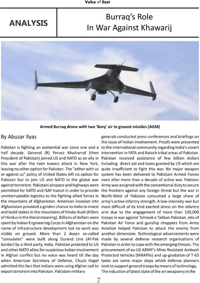 Burraq s role in war against khawarij a