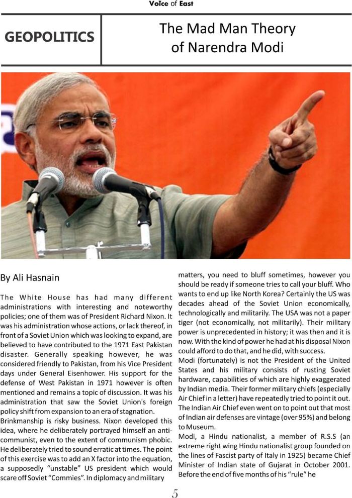 The Mad Man Theory of Narendra Modi 1