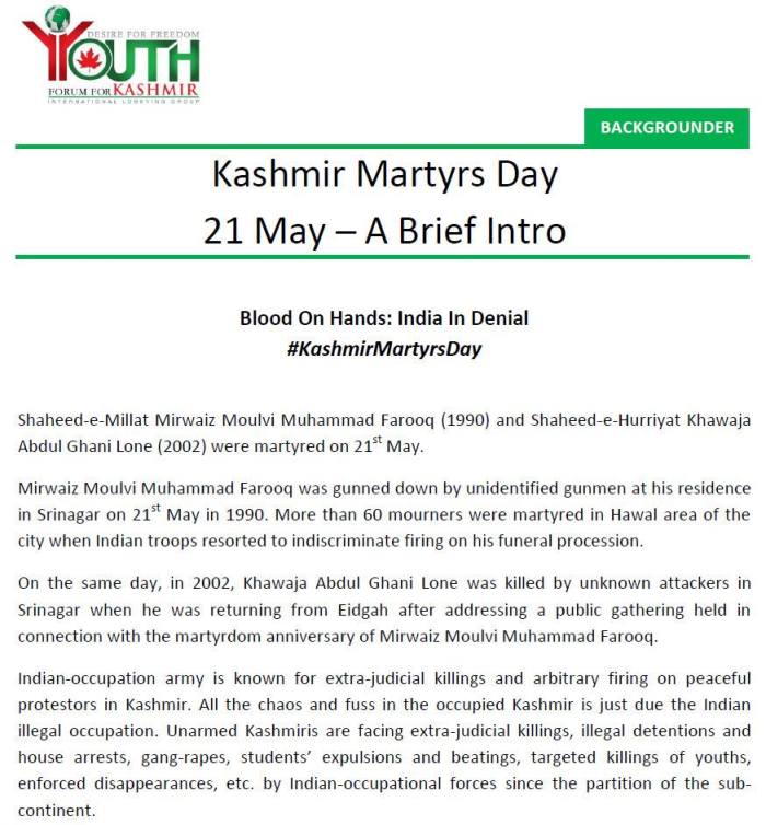 Kashmir Martyrs Day